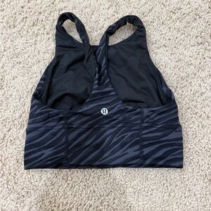 lululemon athletica Black and Gray Zebra Sports Bra